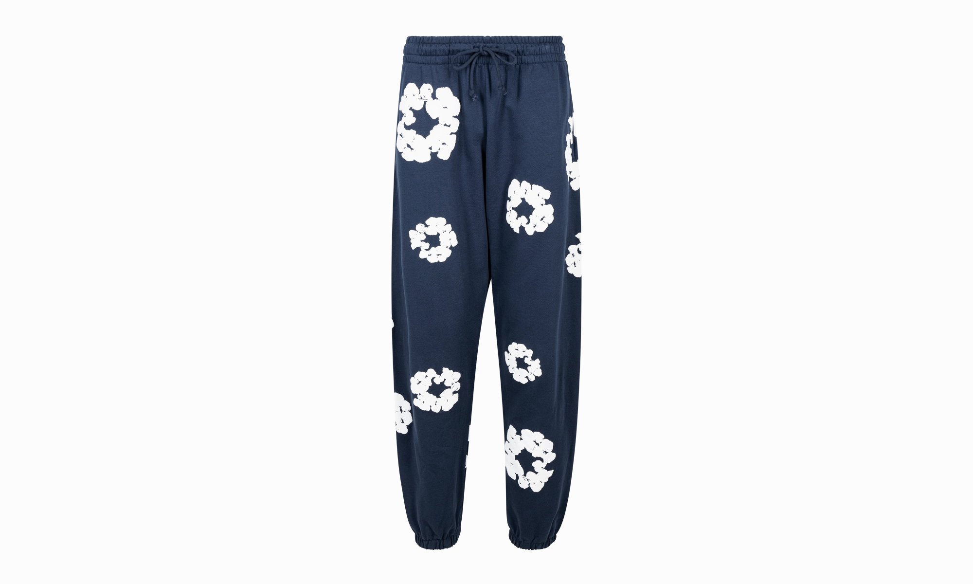 Cotton Wreath Sweatpants "Navy"