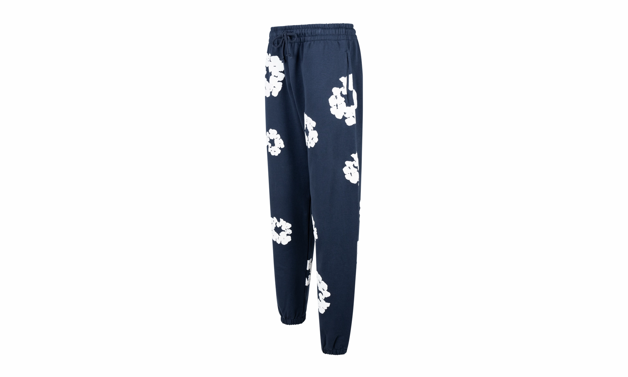 Cotton Wreath Sweatpants "Navy"