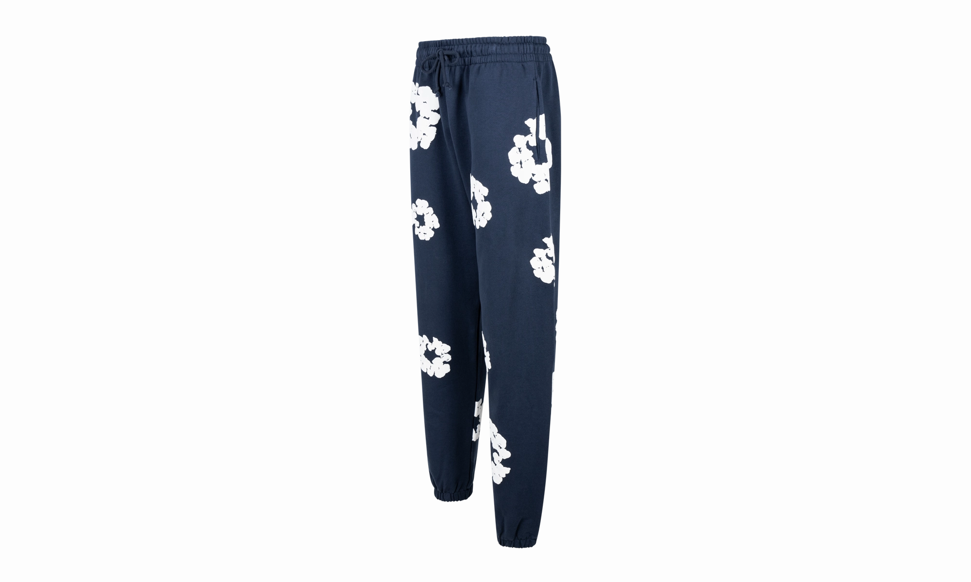 Cotton Wreath Sweatpants "Navy"