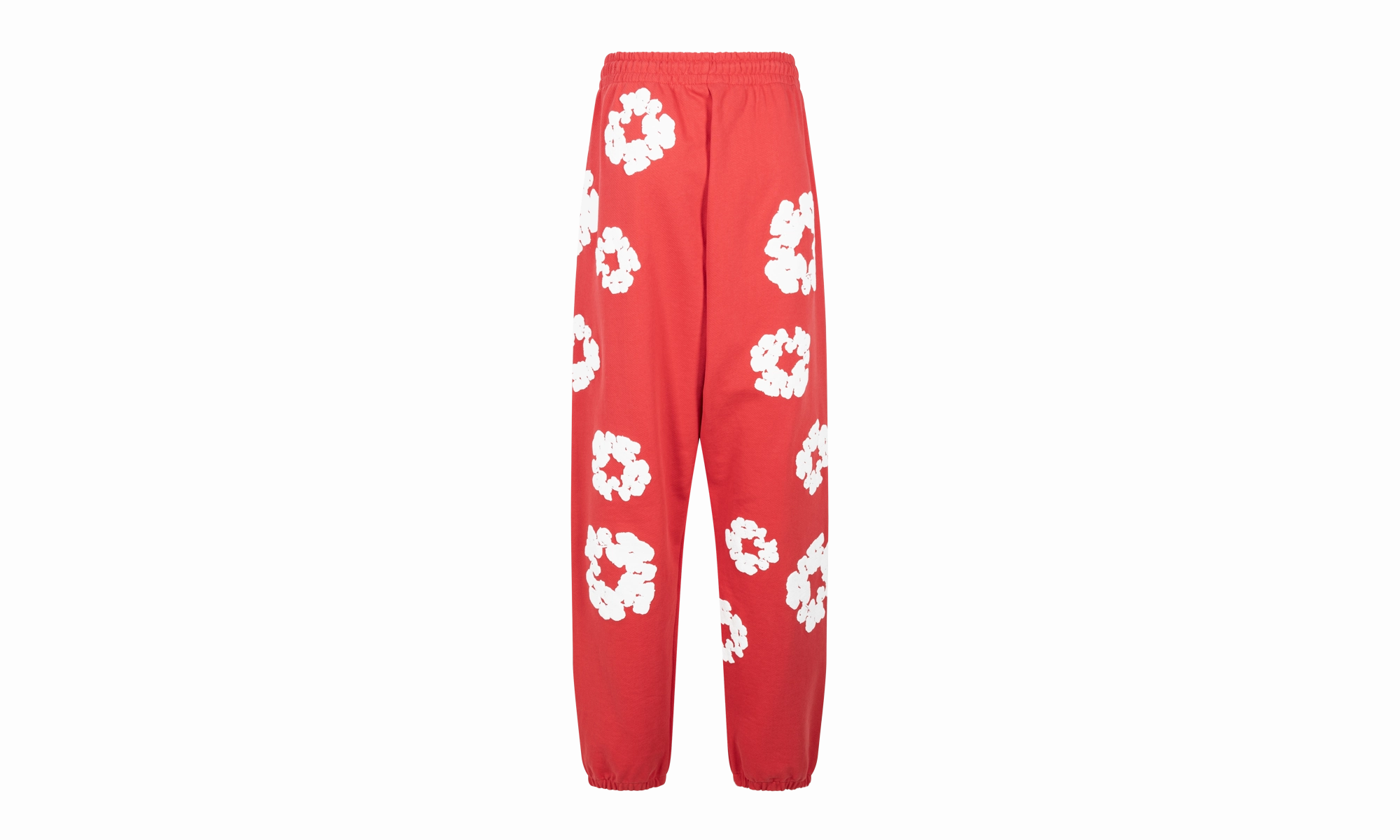 Cotton Wreath Sweatpants "Red"
