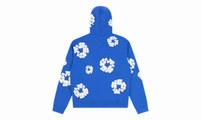 Cotton Wreath Zip Hoodie Blue "Blue"