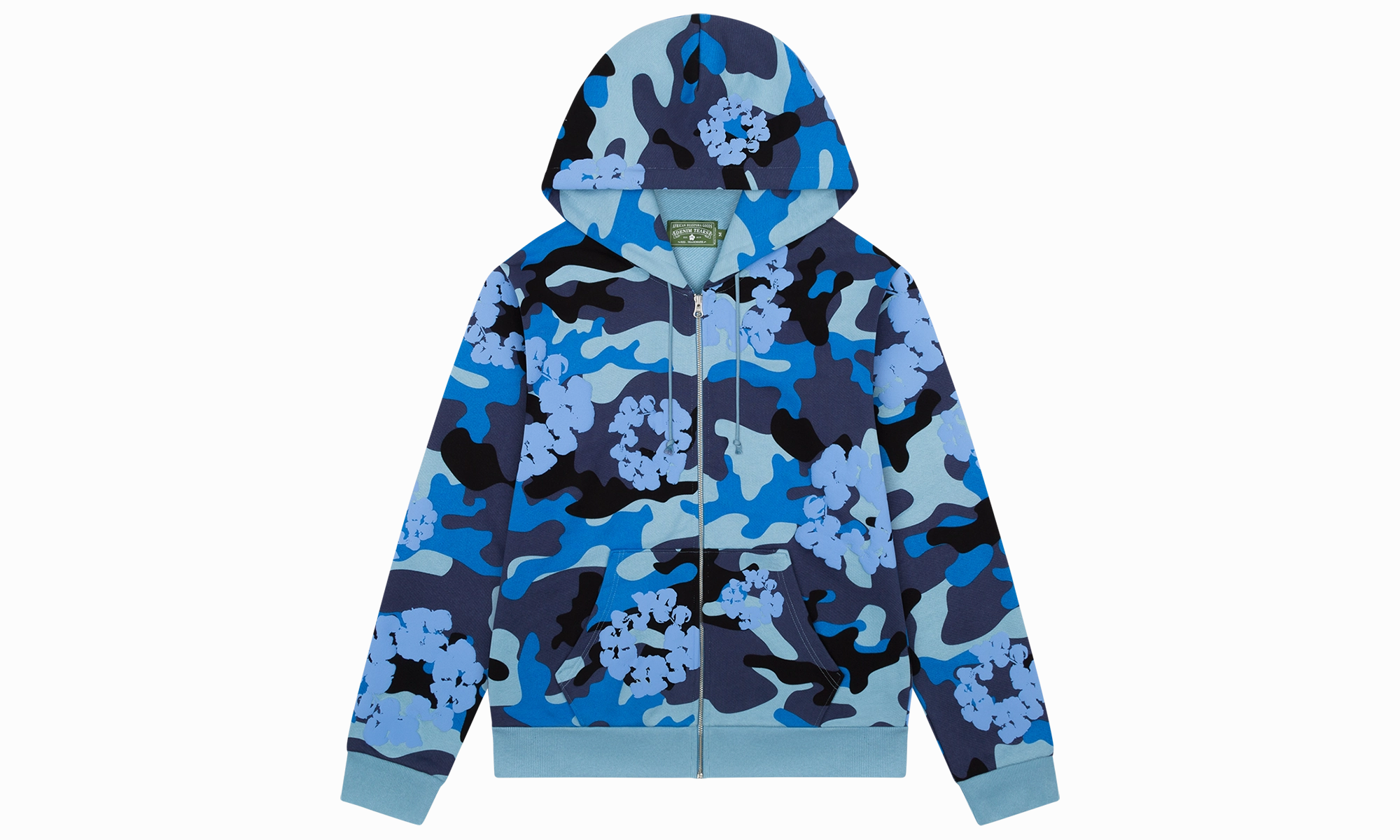 Cotton Wreath Zip Hoodie "Camo"