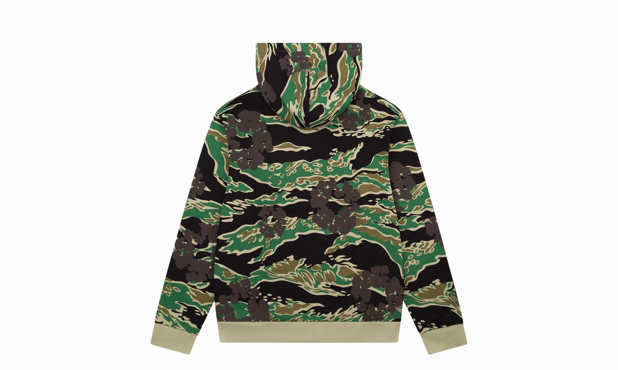 Cotton Wreath Zip Hoodie "Camo"