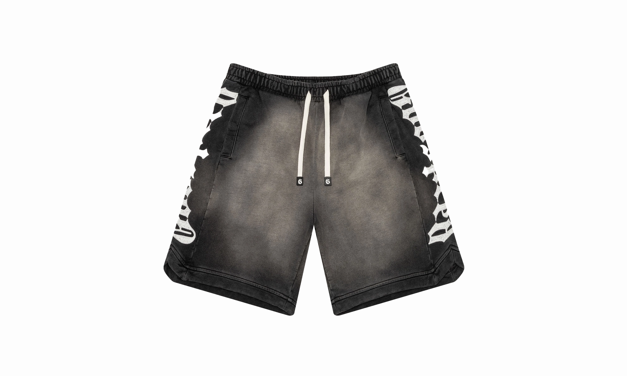 Feather Glow CourtSide Shorts "Black Sun-Fade"