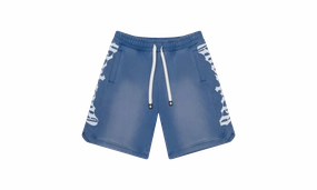 CourtSide Shorts "Blue" Day Glow Universal Clasp Mechanism