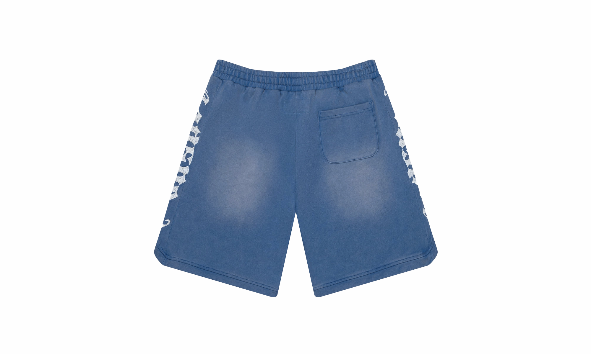 SplitHemDesign MultiPocket Design CourtSide Shorts "Blue Sun-Fade"