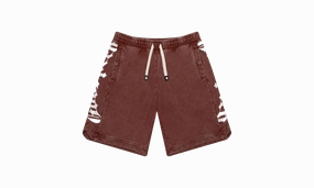 CourtSide Shorts "Mocha Wash" DoubleStitched Seams Organic Cotton