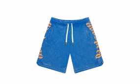 CourtSide Shorts "NYK - Blue / Orange" Firm Leather Joy Ease