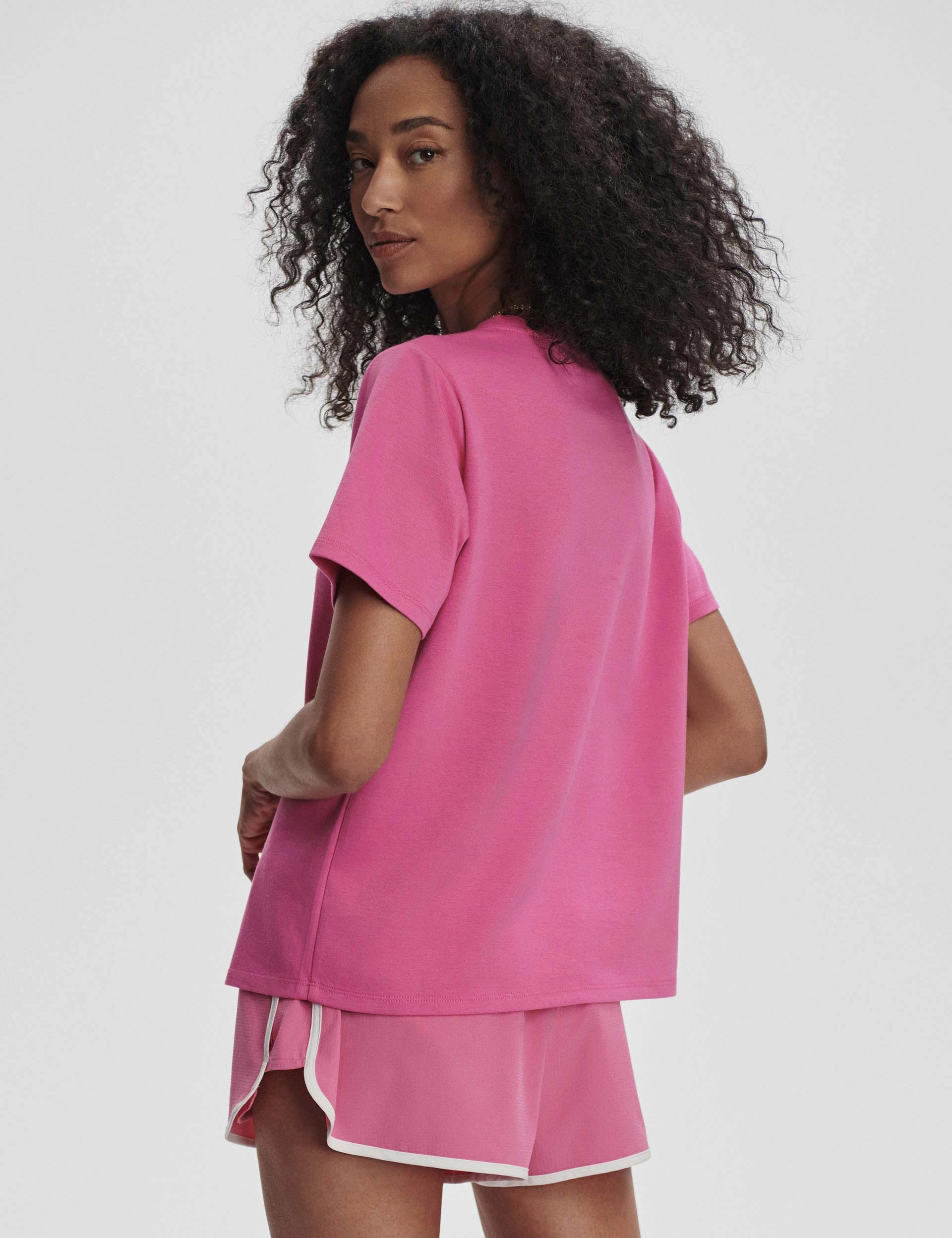 Coventry Branded Tee - Ibis Rose Small seams Flexible Support Frame