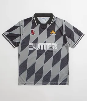 Butter Goods Football Jersey - Grey / Black anniversary