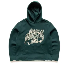 Stretch Knit Construction Formal Casual Honor The Gift Entertainment Hoodie - Green