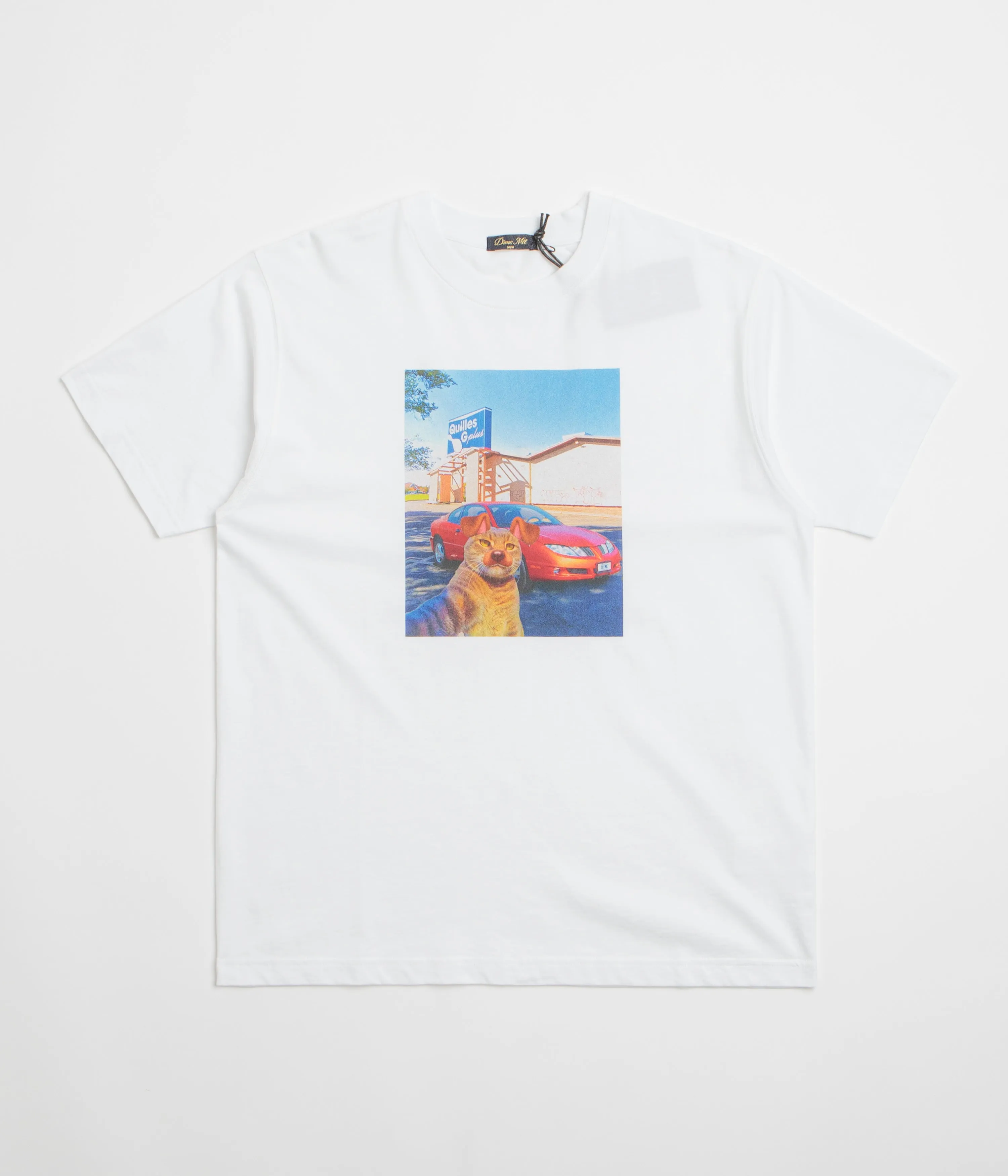 Tight Fit business venue event Dime Selfie T-Shirt - White