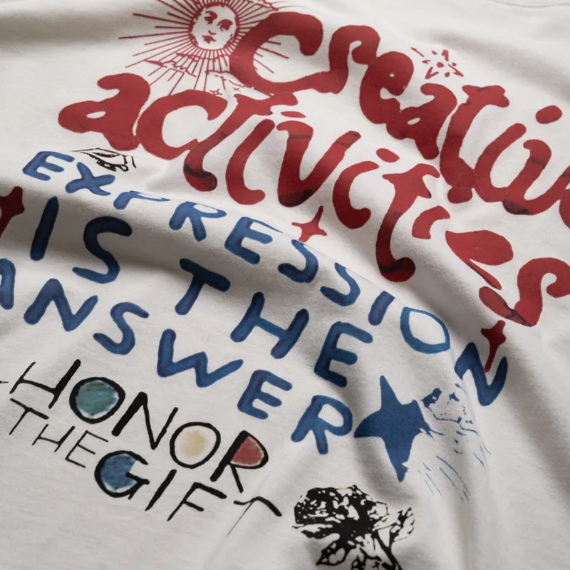 Honor The Gift Creative Activities Tee - Bone volleyball venue hockey venue