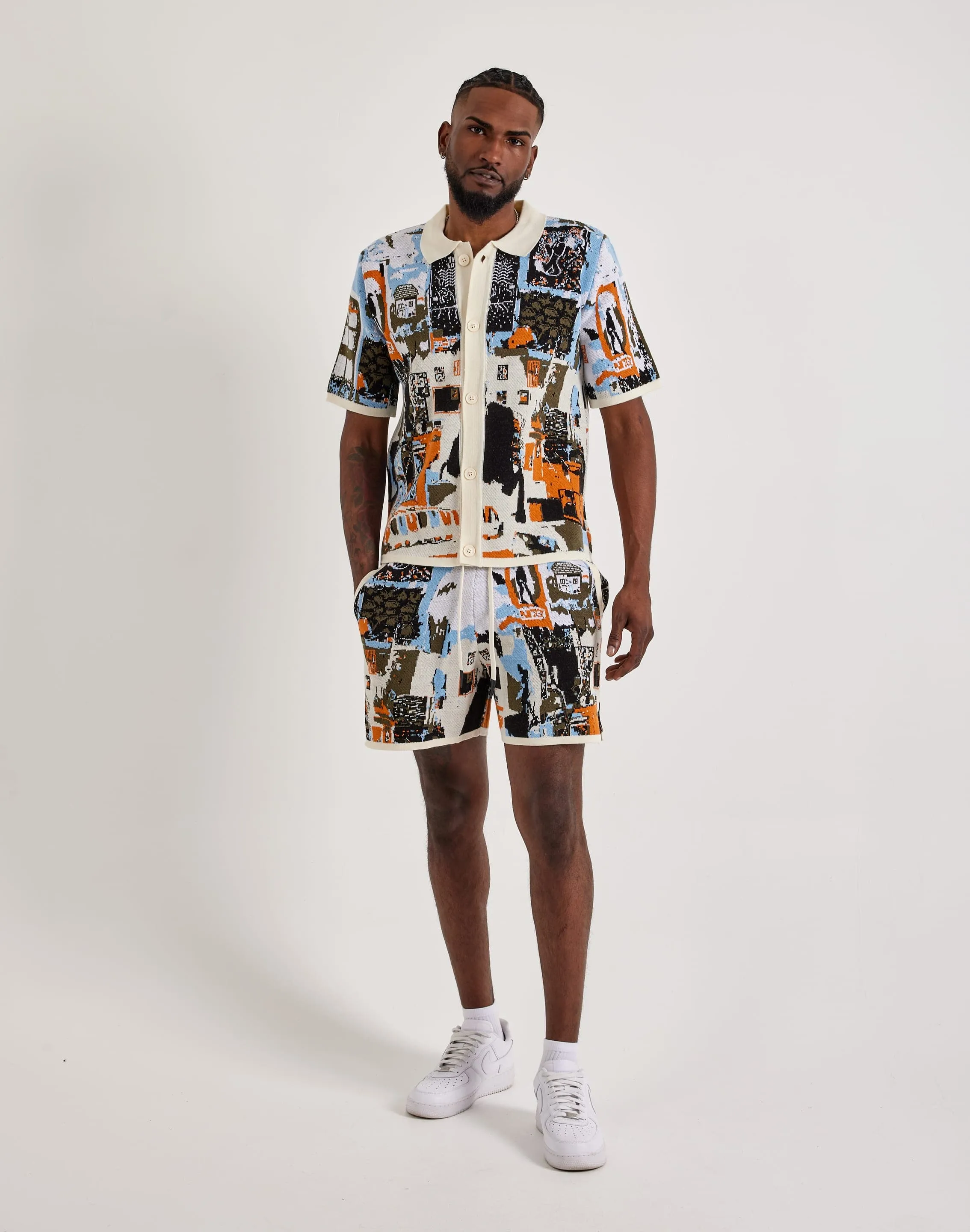 Chapter By Kohli One In A Million Knit Button Shirt Bold Core
