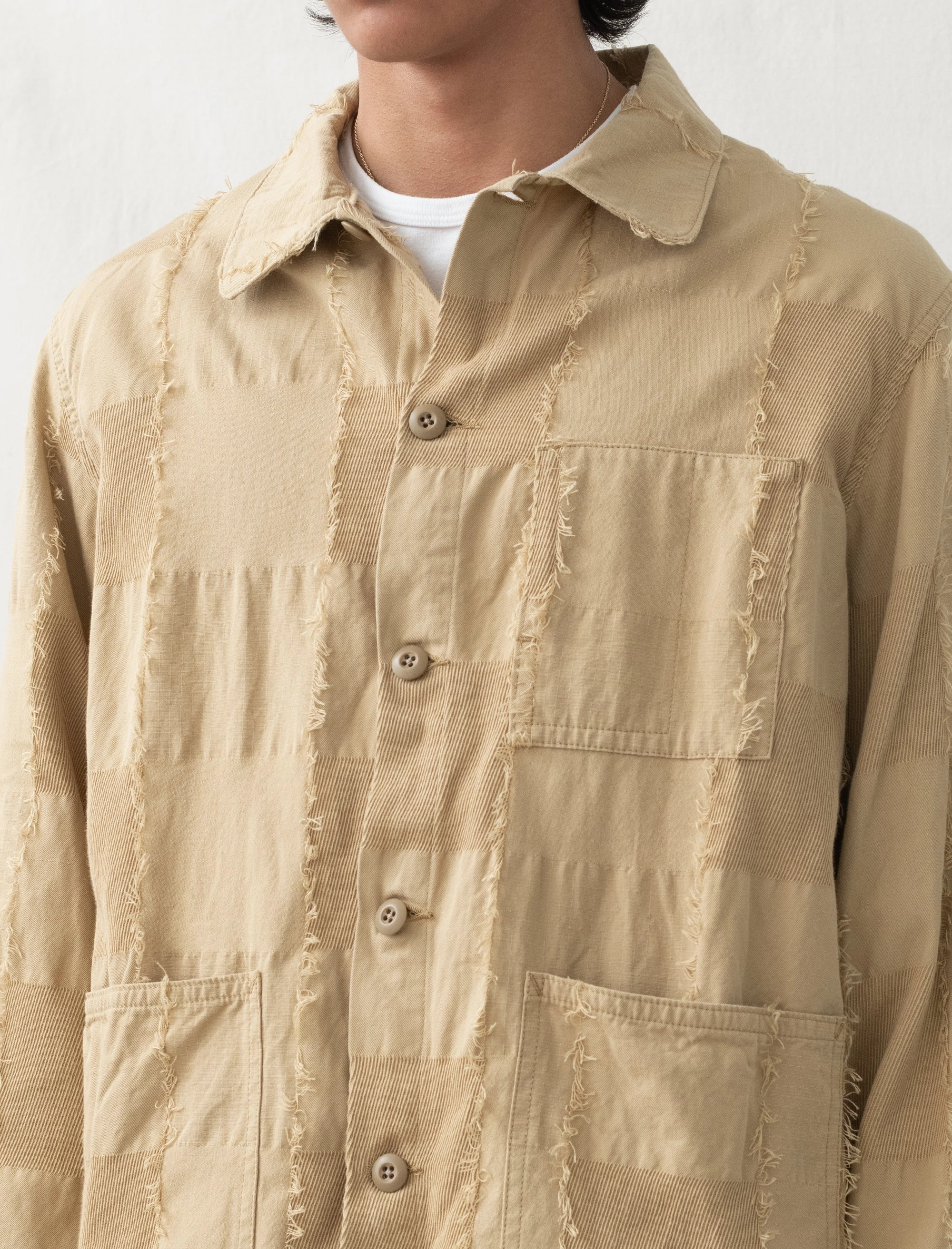 High Collar Windguard Quick Access Closures D.N Coverall Ripstop (Khaki)