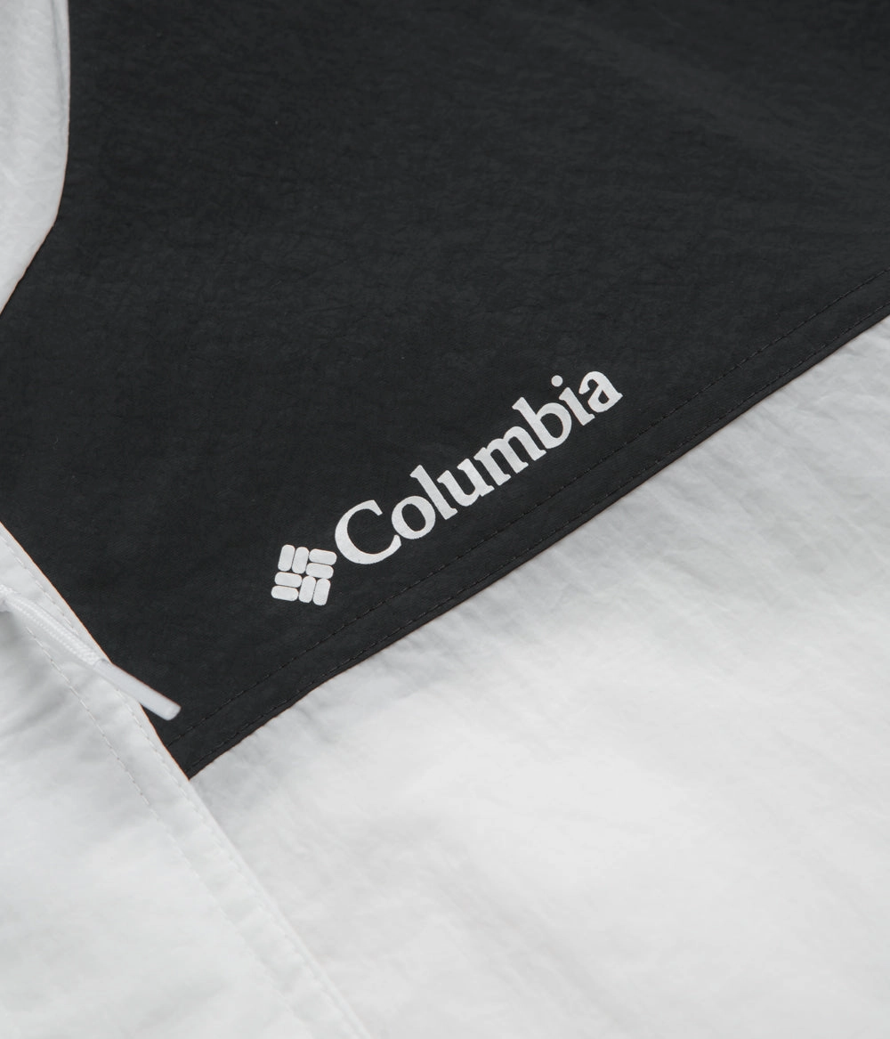 WindproofConstruction Columbia Challenger II Windbreaker Jacket - White / Black