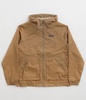 Patagonia Lightweight Waxed Cotton Jacket - Slab Khaki Product Tapered Silhouette
