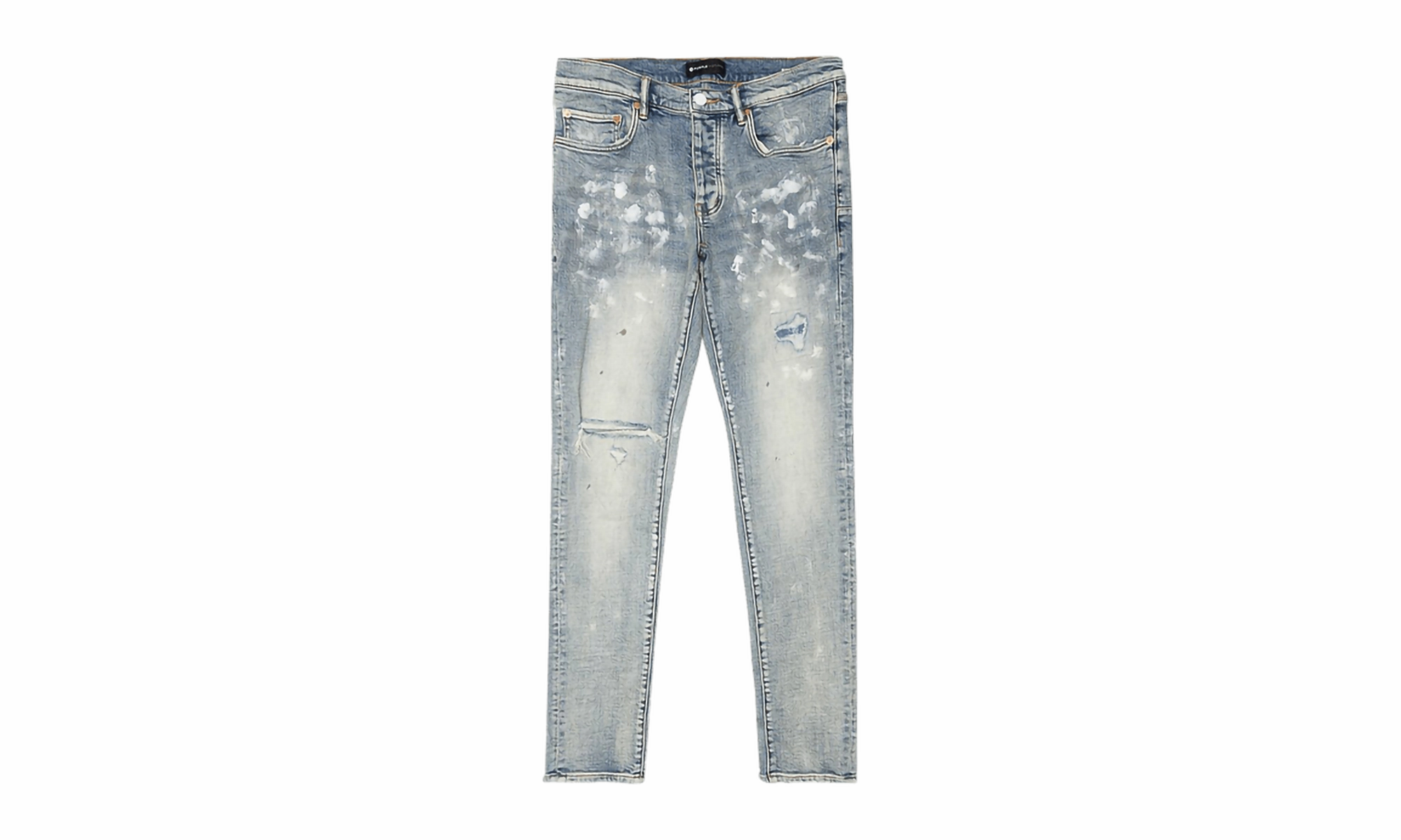Minimal Fit Slim Fit Jeans "LIGHT INDIGO PAINT BLOWOUT"