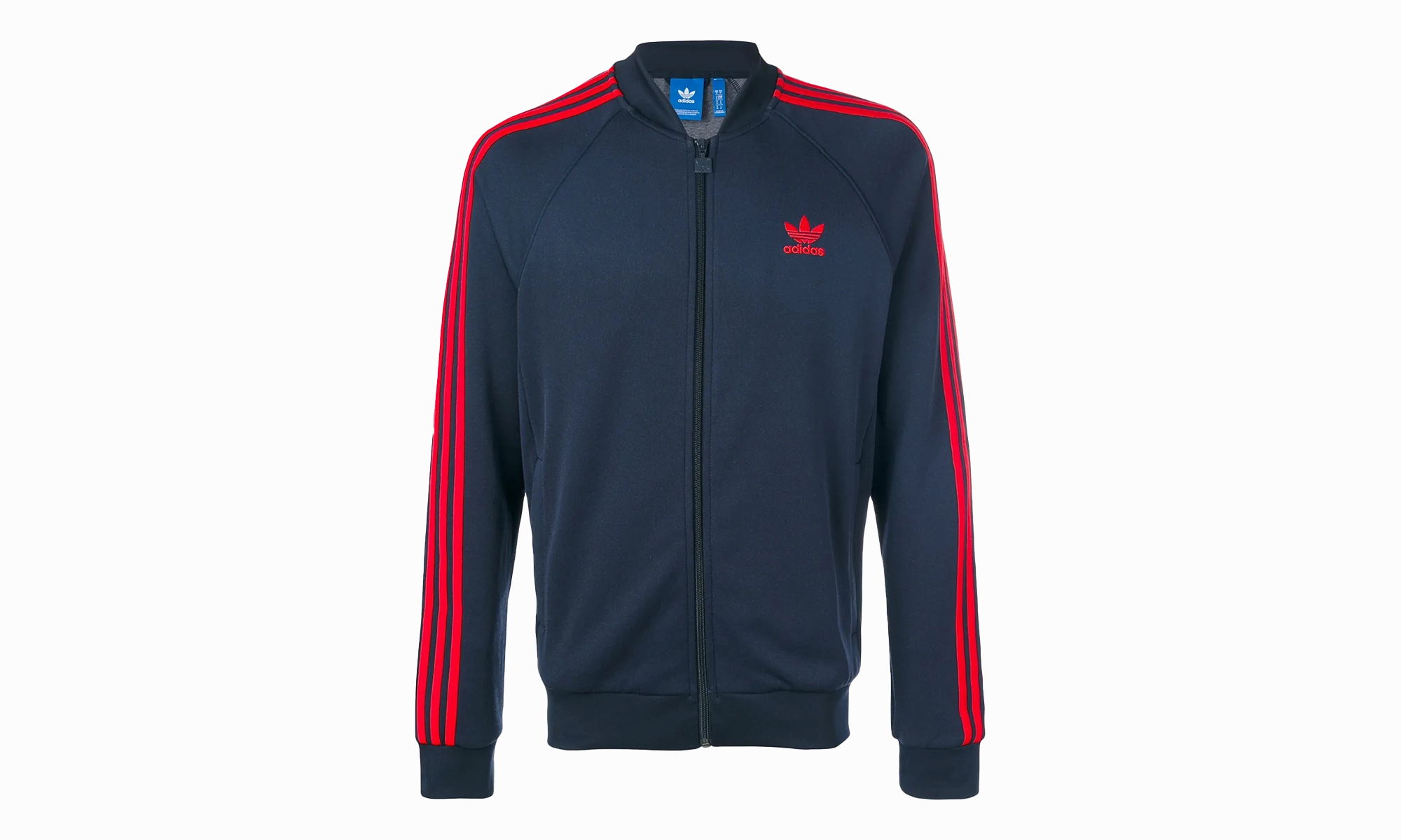 Superstar Track Jacket "Legend Ink / Red" Organic Cotton Certification