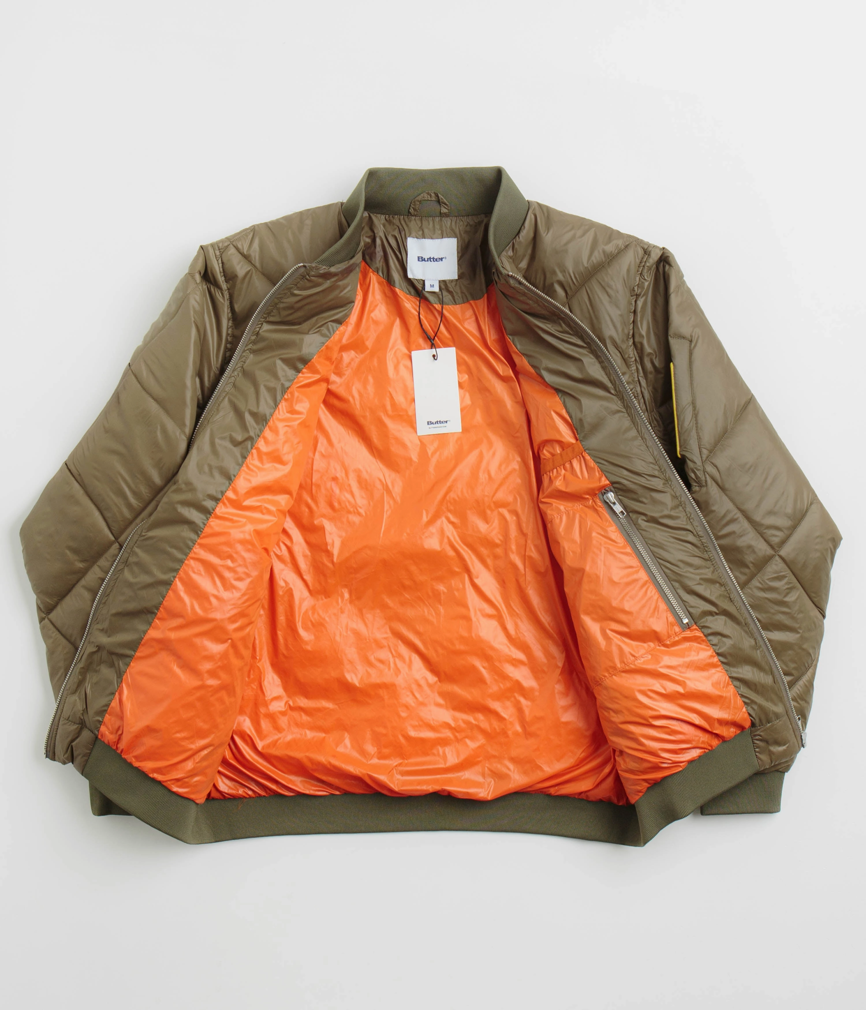 Butter Goods Temperature Bomber Jacket - Army anti static UV-protection