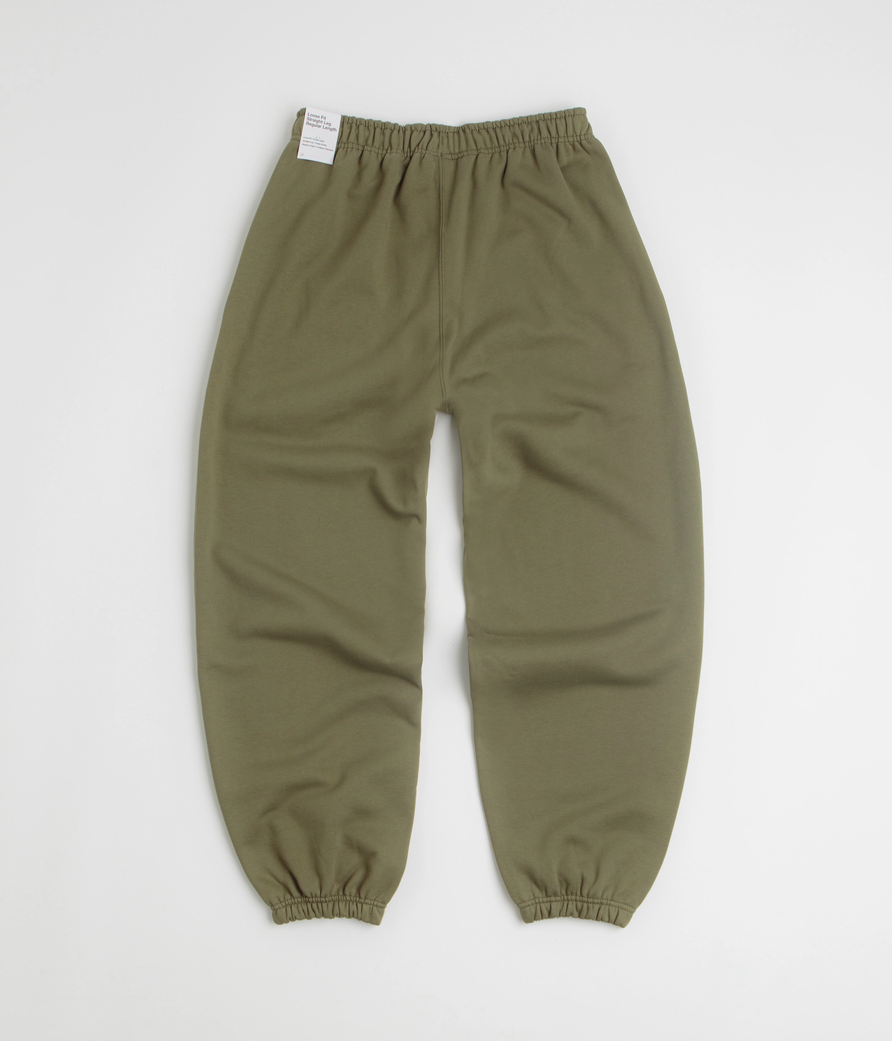 Nike Solo Swoosh Cuffed Sweatpants - Medium Olive / Medium Olive / White Walk Friendly