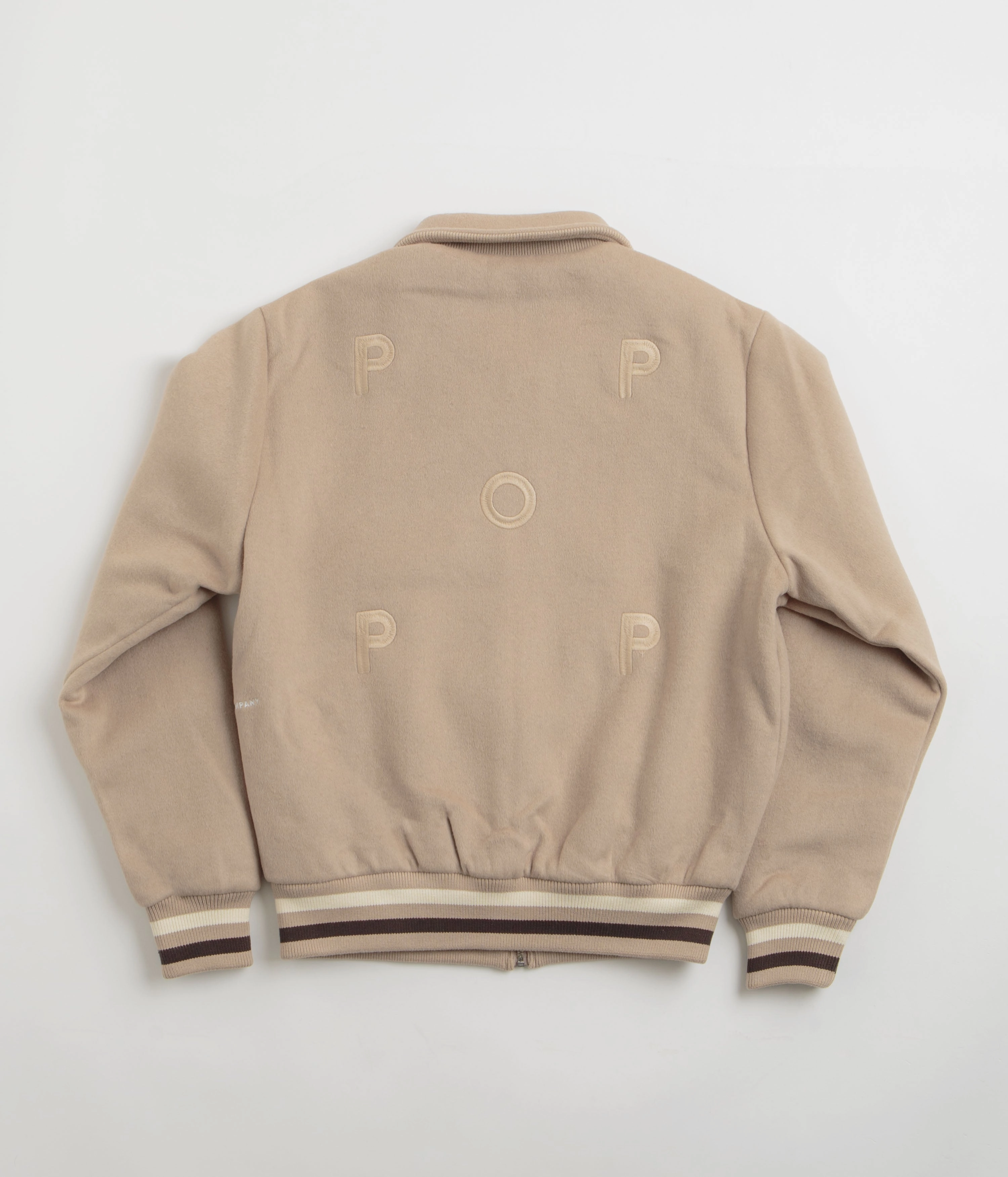 Connect Pop Trading Company Varsity Jacket - White Pepper