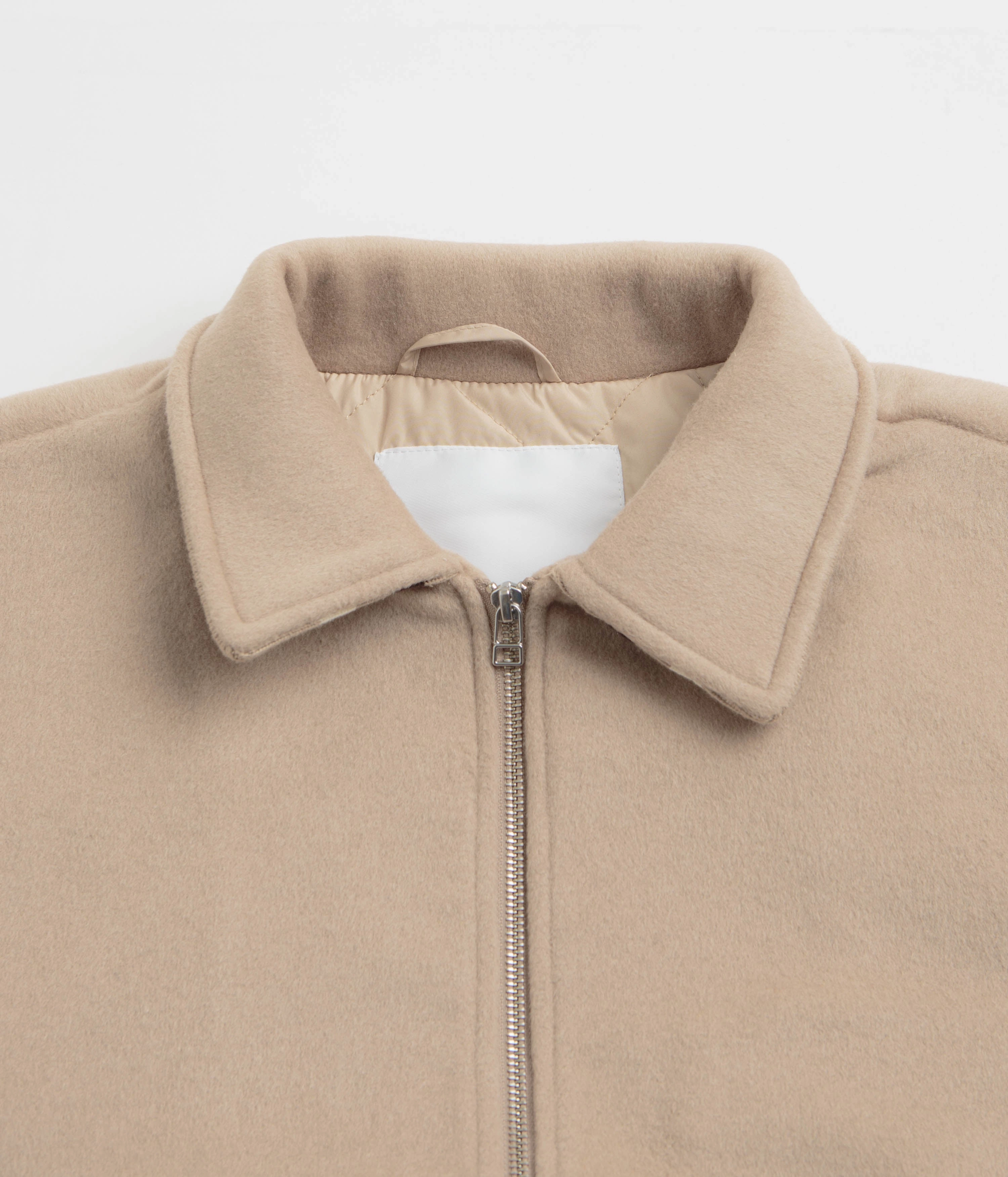 Pop Trading Company Varsity Jacket - White Pepper group outing