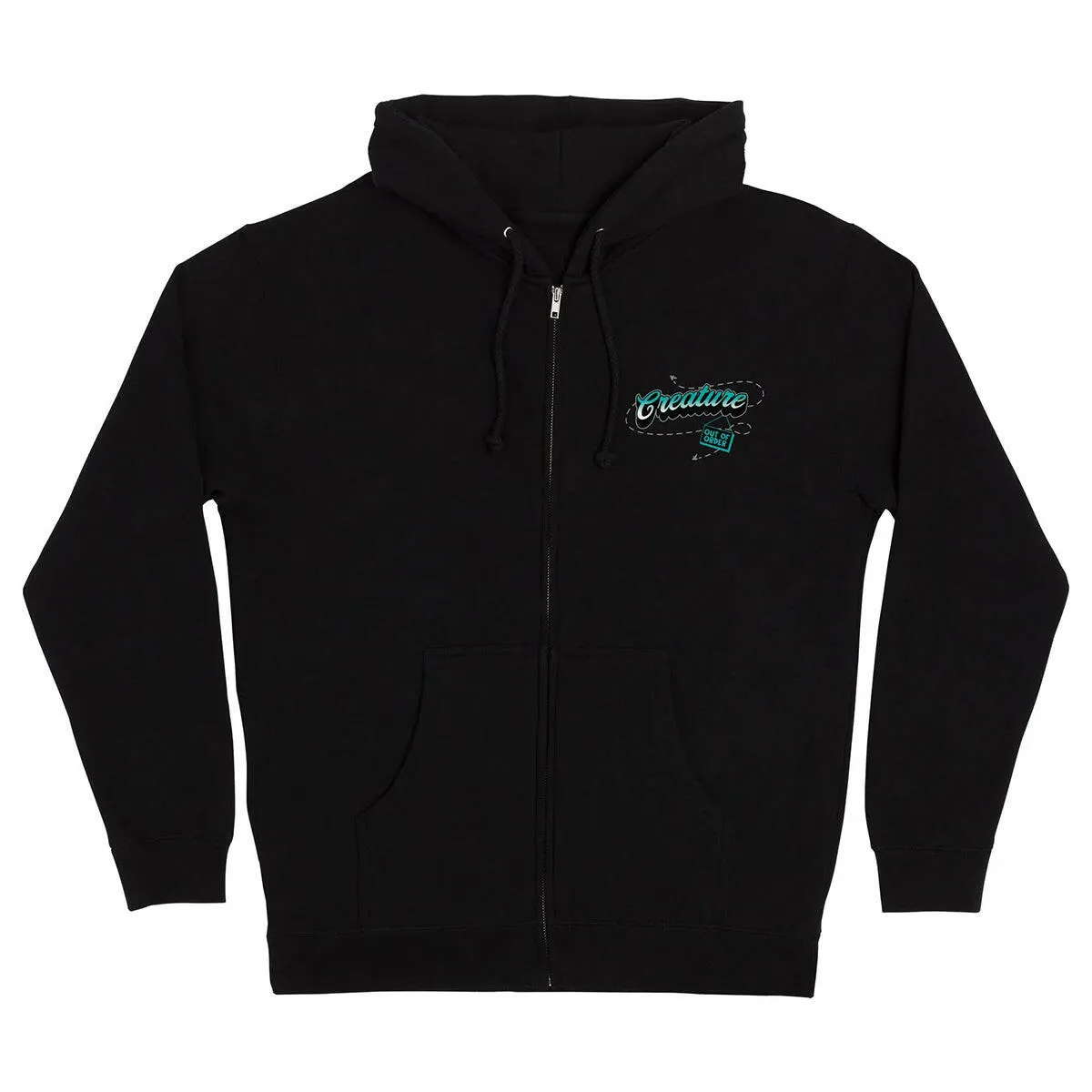 Creature - Barfly Zip Hoodie Black Unisex Silhouette
