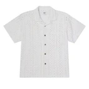 Obey Ayers Woven S/S Shirt - White Smooth Texture Odor Resistant