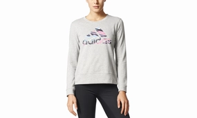 OdorControlTech Crew Logo Longsleeve Sweatshirt "Grey / Multicolor"