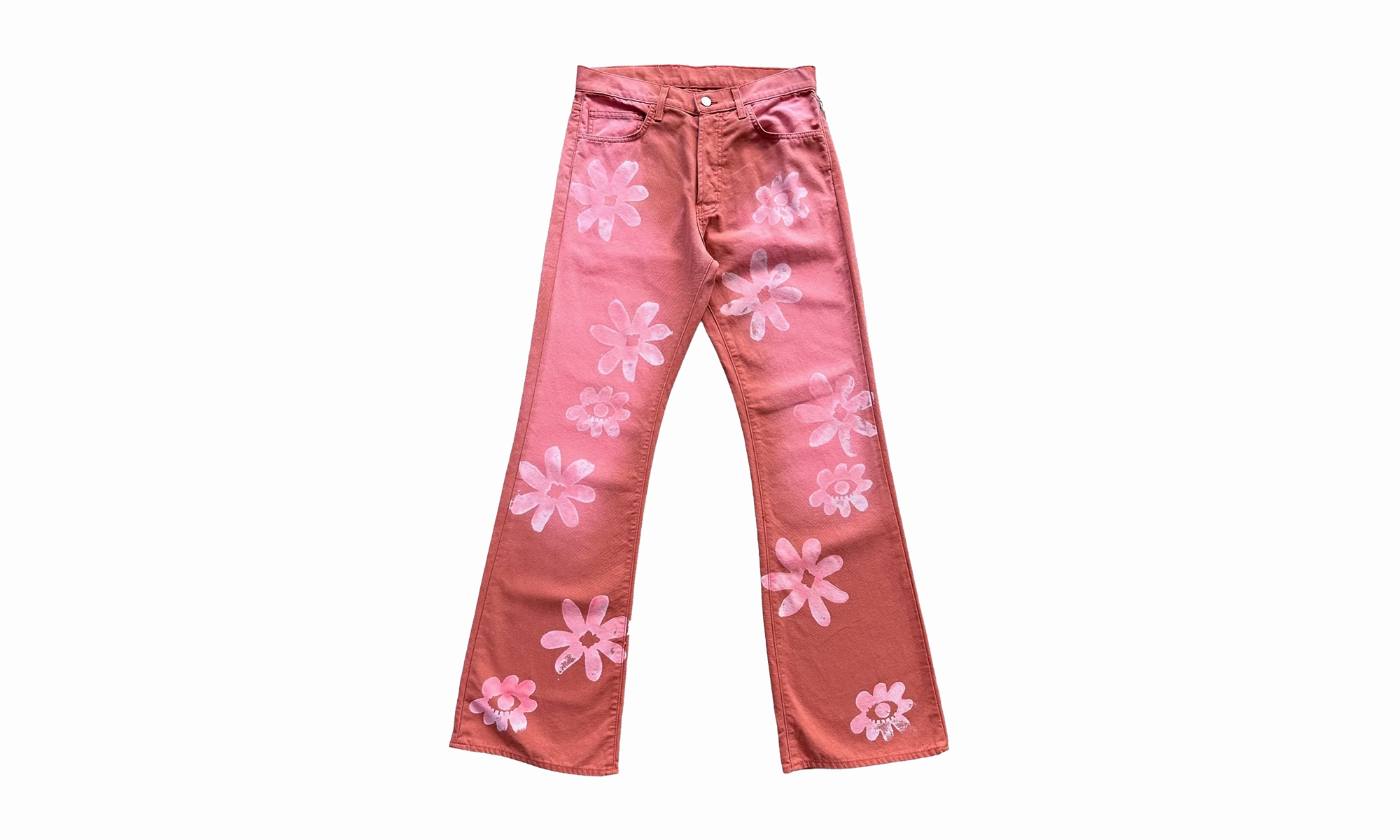 Slim Sunny Vibes Festival Outfit Morning Ready Floral Studio Jeans "Terra Cotta"