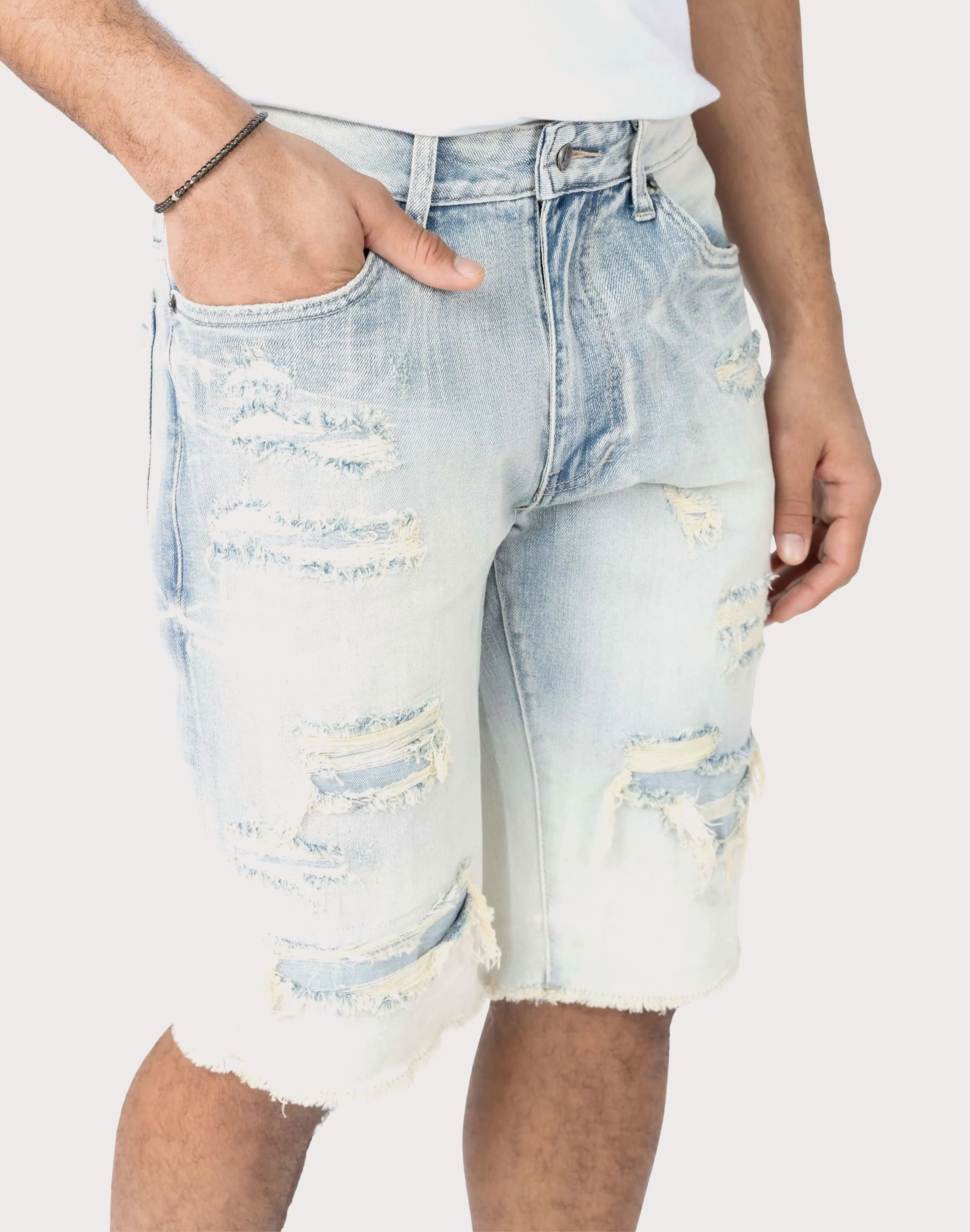 Grindhouse Distressed Shorts PreShrunk Cotton