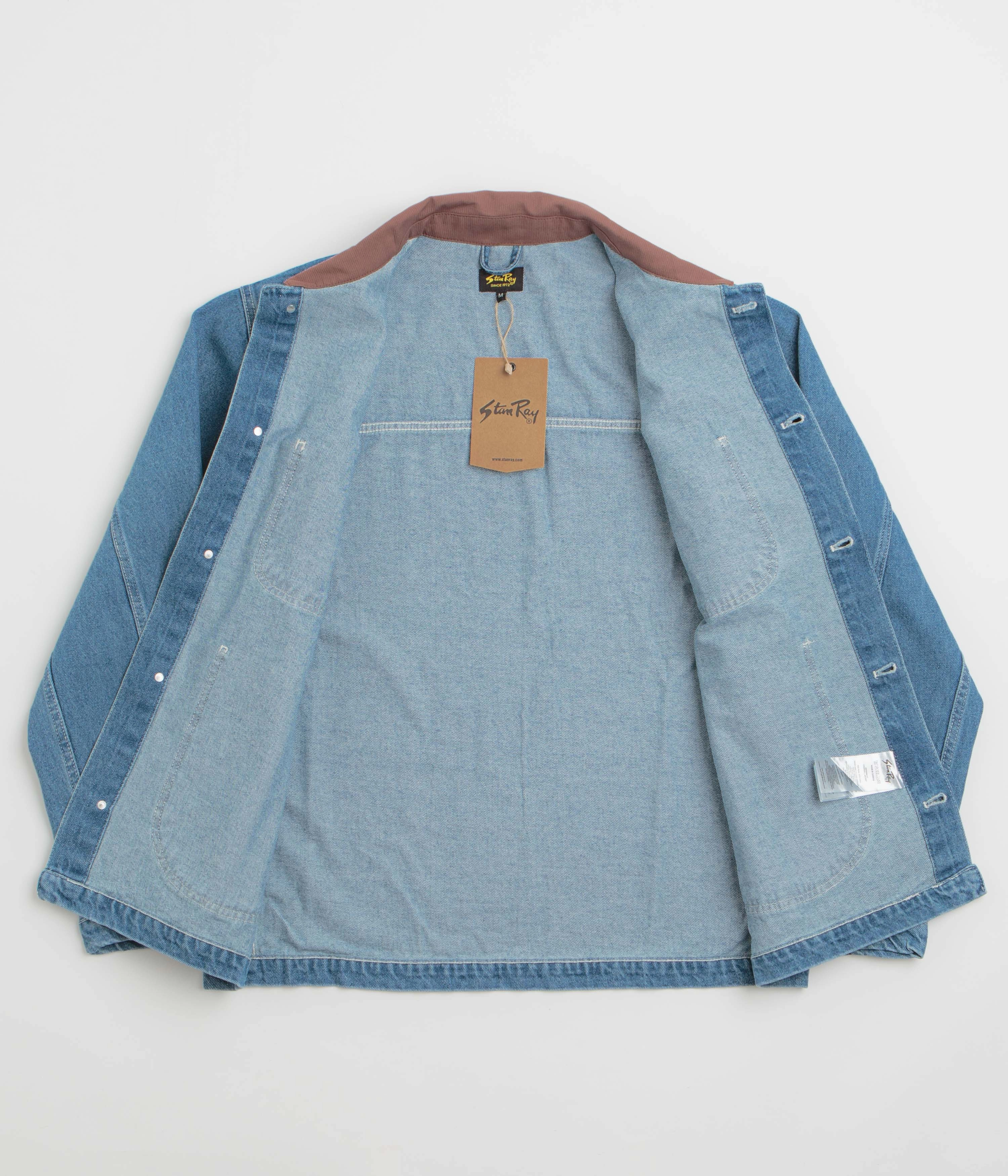 Stan Ray Coverall Jacket - 70'S Stone Denim Warm and Cozy