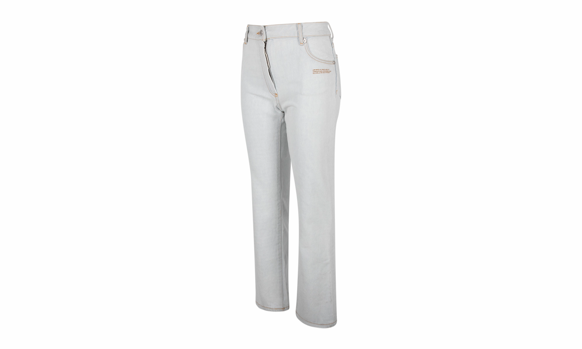 Family Style Casual Work Meeting Sandblasted Finish Cropped Leg Jeans "Light Blue"