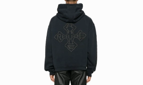CROSS LOGO HOODIE VTG "Black"