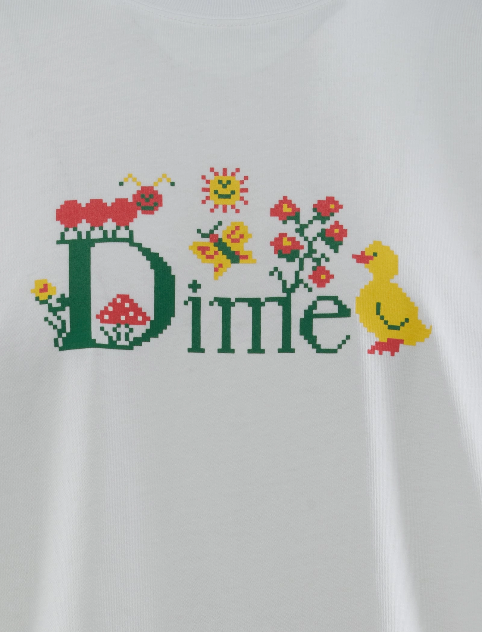 Grid Back Panel CROSS STITCH T-SHIRT