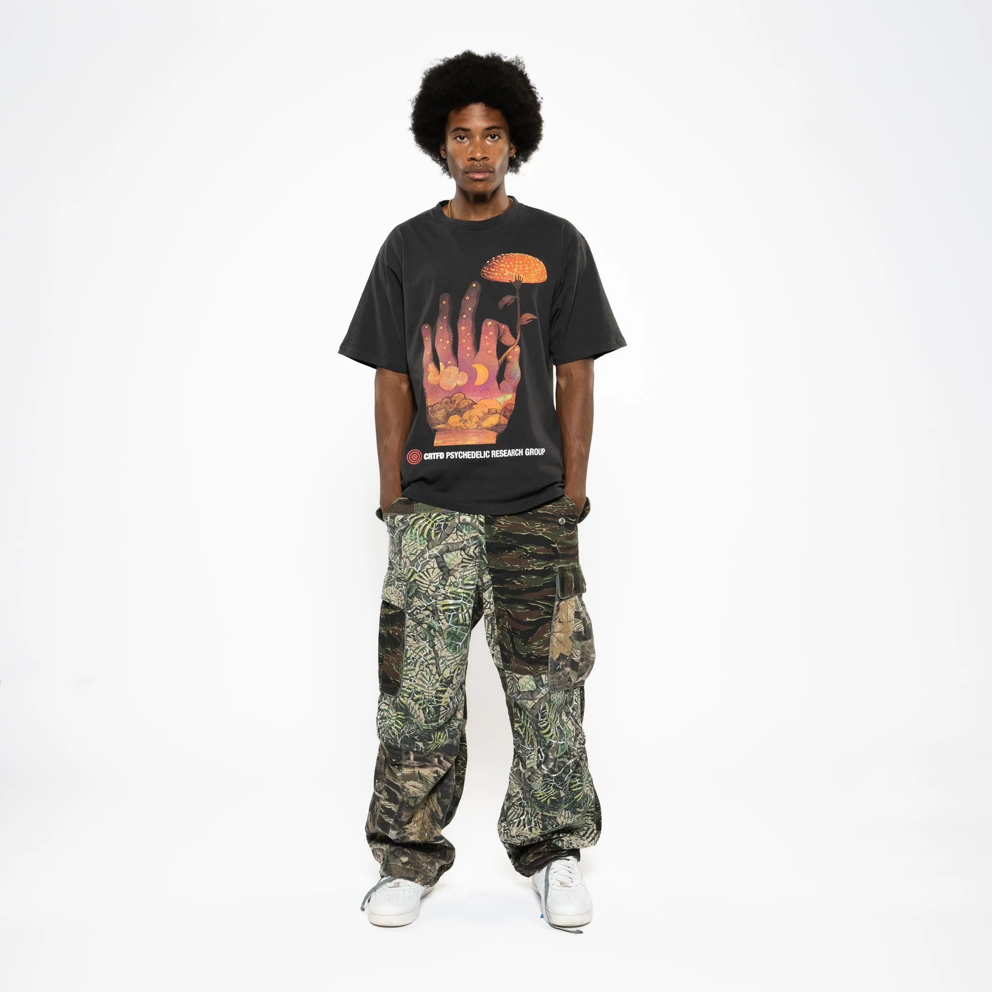 evening CRTFD Fly Agaric Tee - Vintage Black