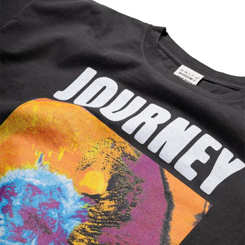 Minimalist Pocket Placement bus venue CRTFD Journey Within Tee - Vintage Black