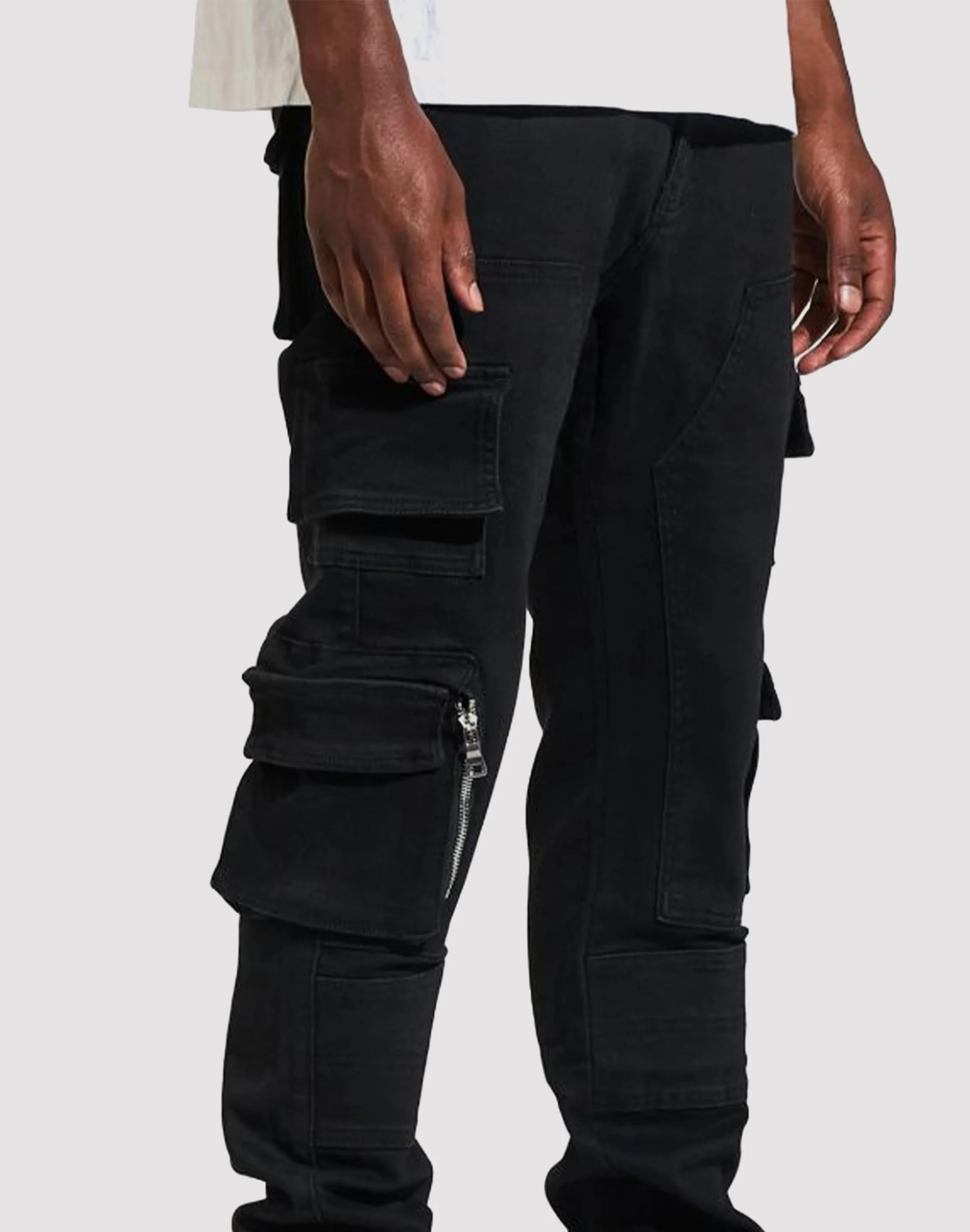 Neo Mode Crysp Denim Nelson Cargo Pants