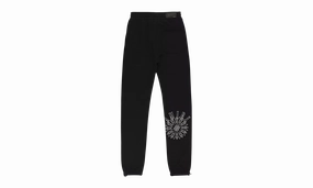 CRYSTAL STICK POKE SWEATPANTS "Black"