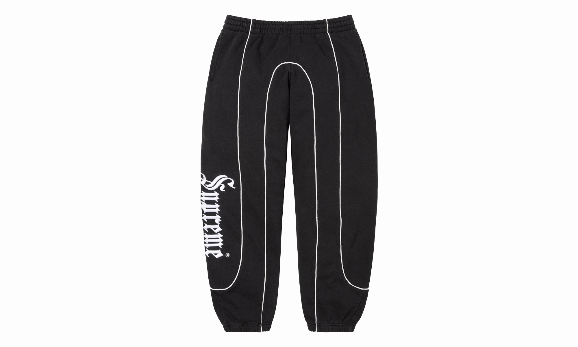 Curve Piping Sweatpants "Black"