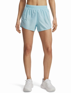 hoodie Mesh Ventilation Zones Fly-By 3" Shorts - Stream/Reflective