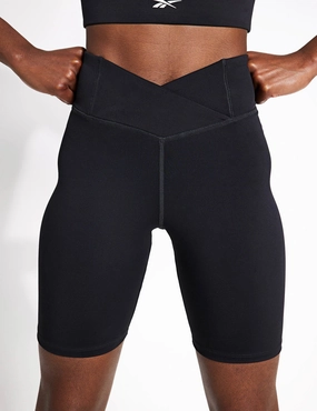 Rough texture Workout Ready Basic Bike Shorts - Night Black
