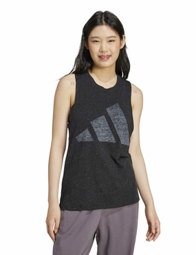 Sustainable Manufacturing Fresh Smooth Essentials Winners Tank Top - Black/White