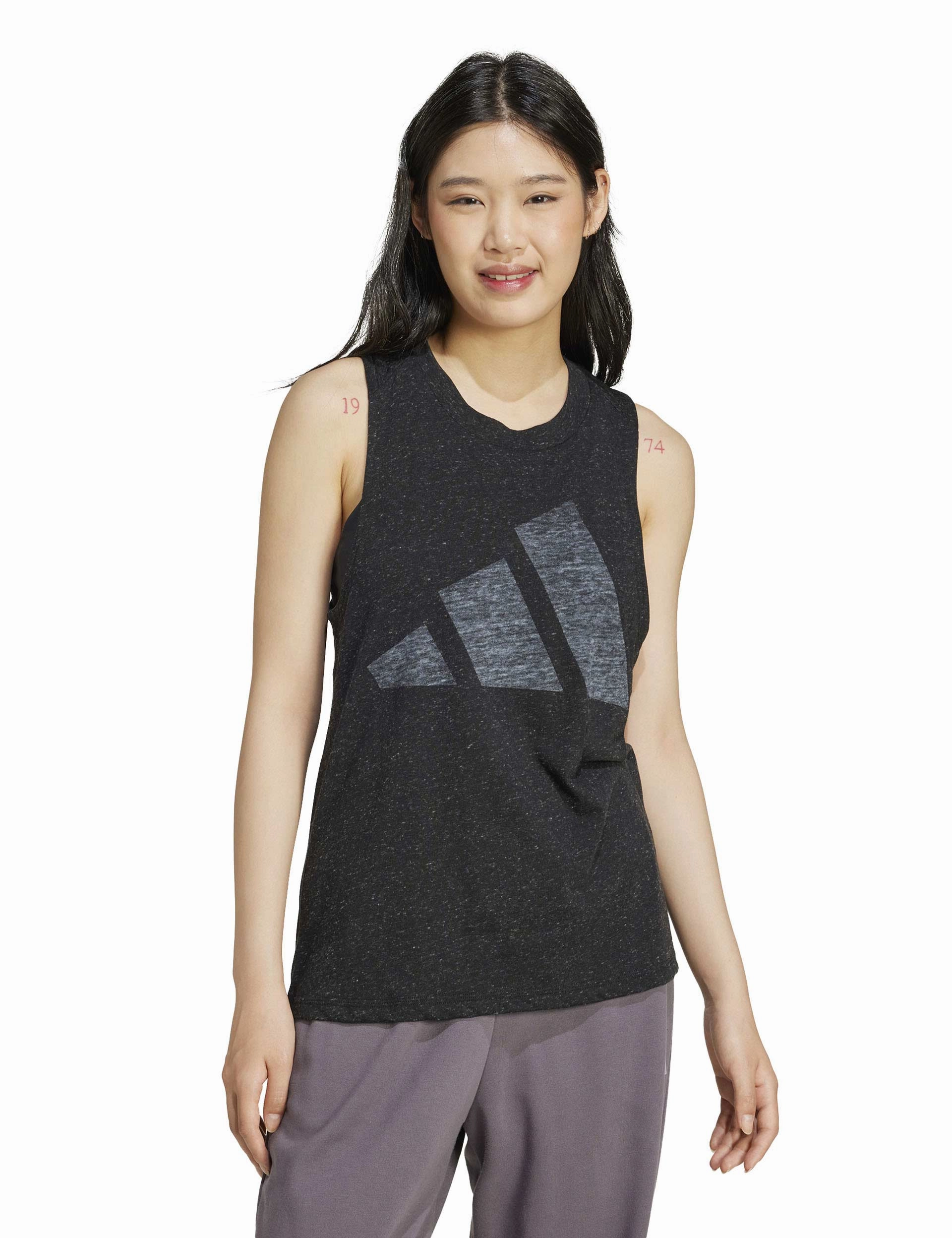 Sustainable Manufacturing Fresh Smooth Essentials Winners Tank Top - Black/White