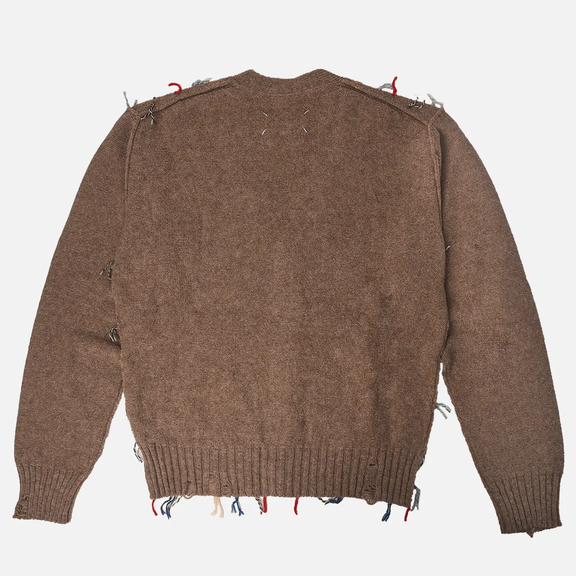 Silent Mood CUT-OUT ARGYLE CARDIGAN - WALNUT