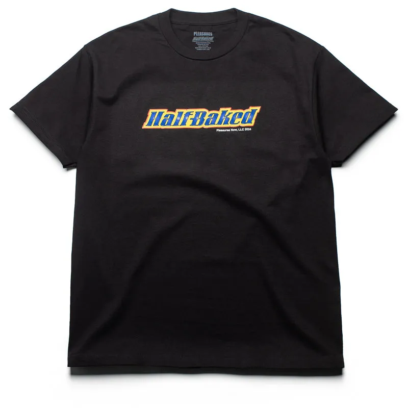 cotton material Pleasures Half Baked Tee - Black