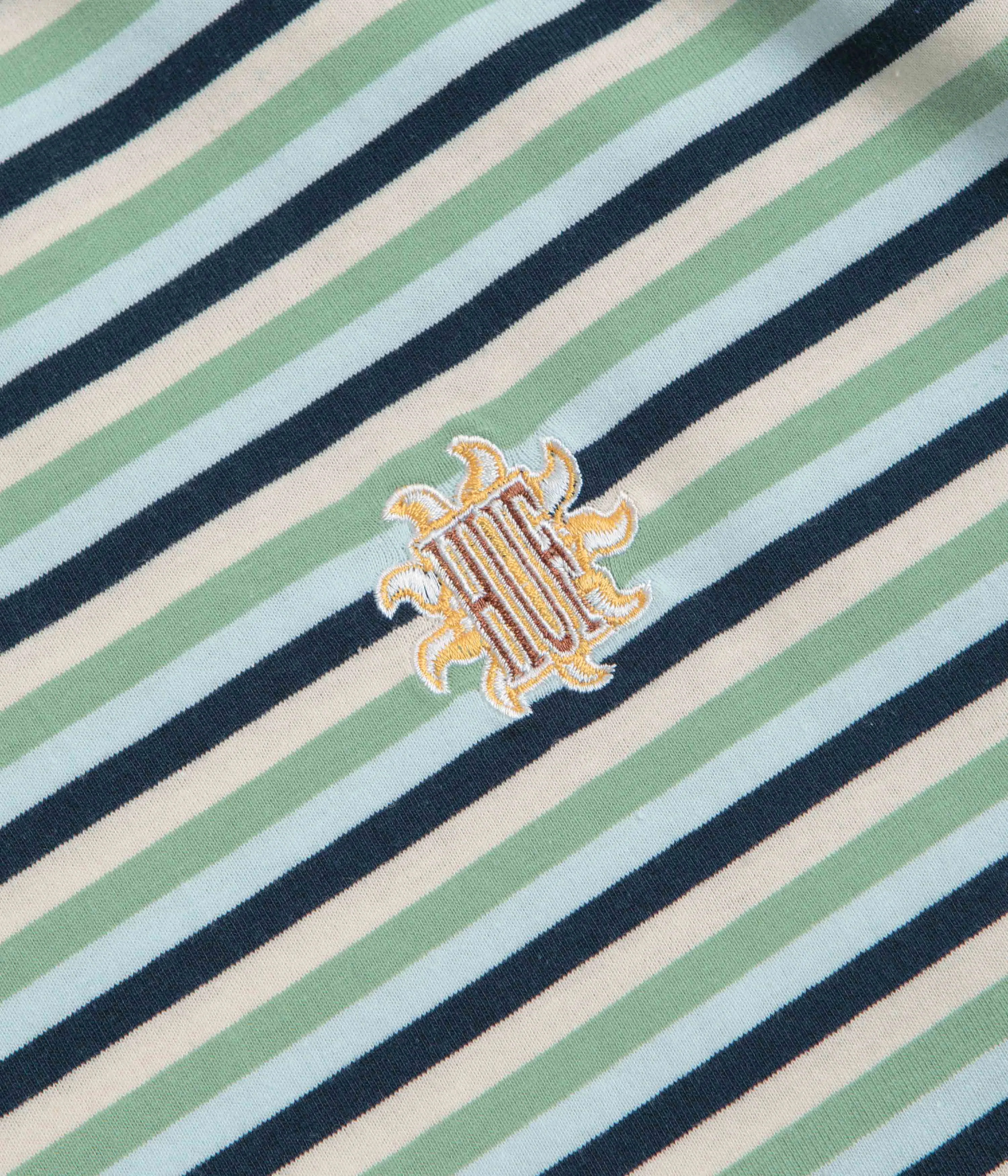 HUF Apollo Striped T-Shirt - Blue Striped Pattern