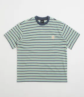 HUF Apollo Striped T-Shirt - Blue Watches