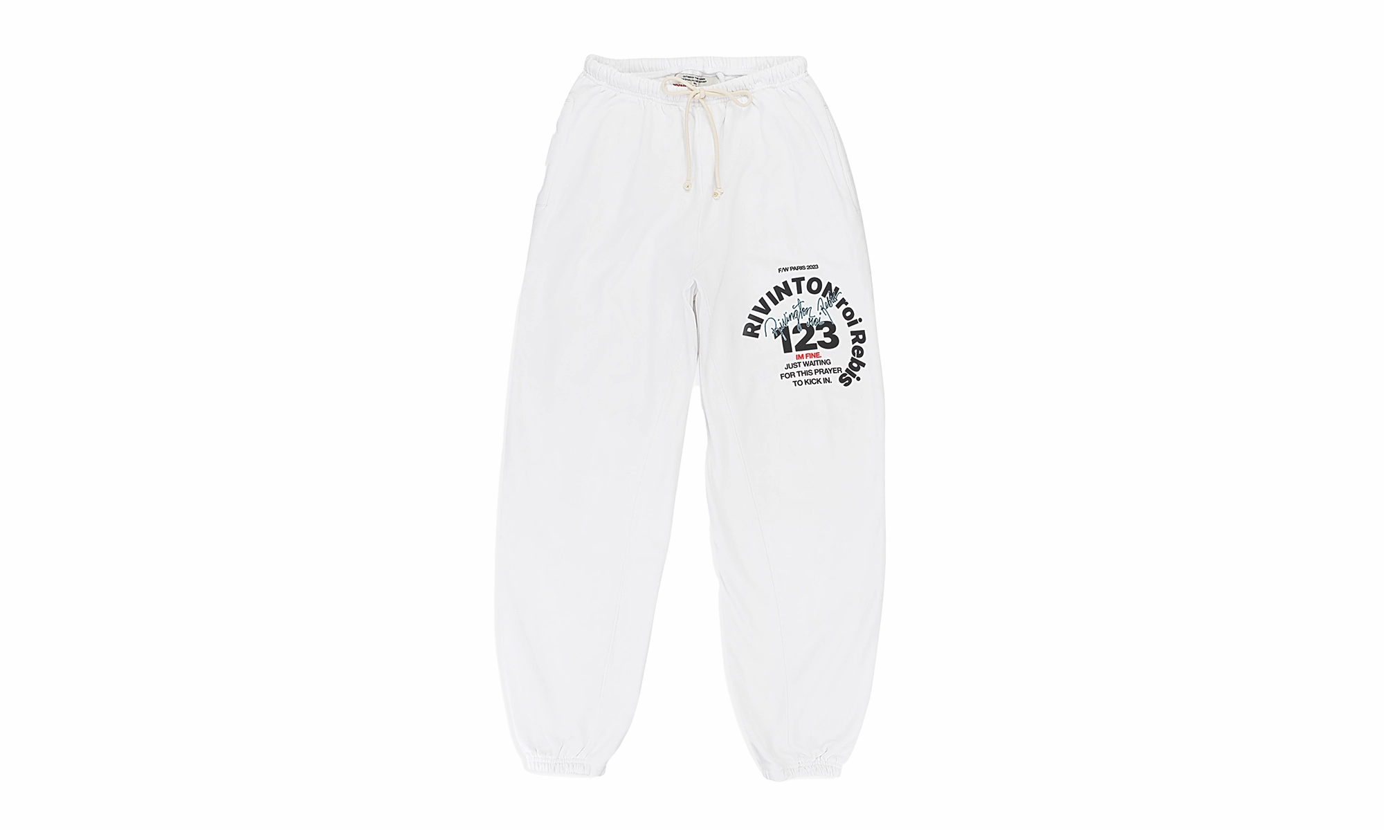 CVA I STILL PRAY WHITE JOGGERS SWEATPANTS "White"